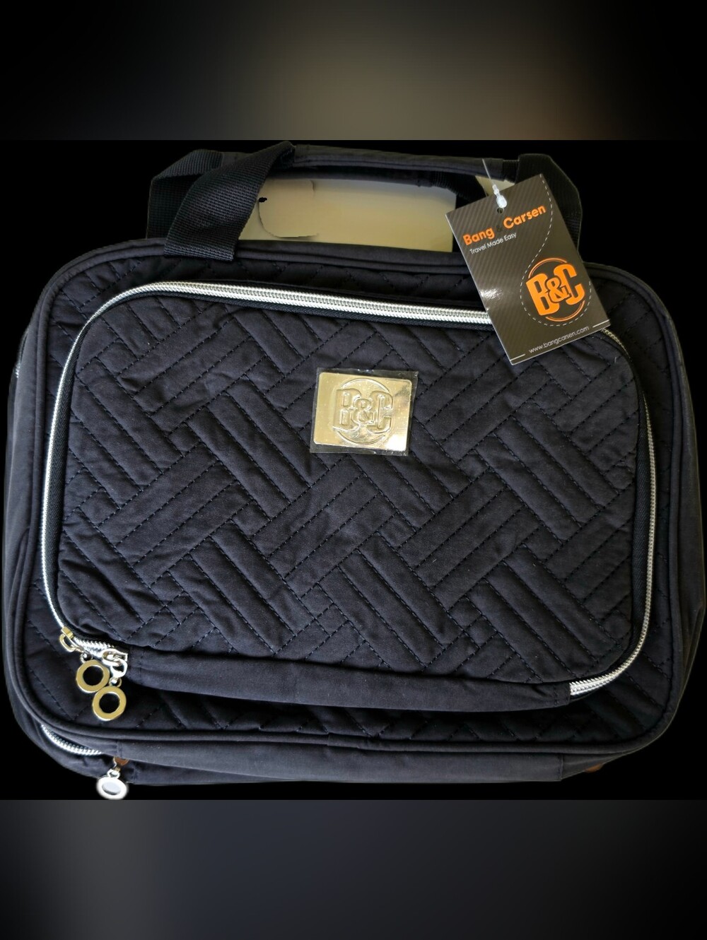 Bang & Carsen Quilted Cosmetic and Jewelry Travel Organizer Bag